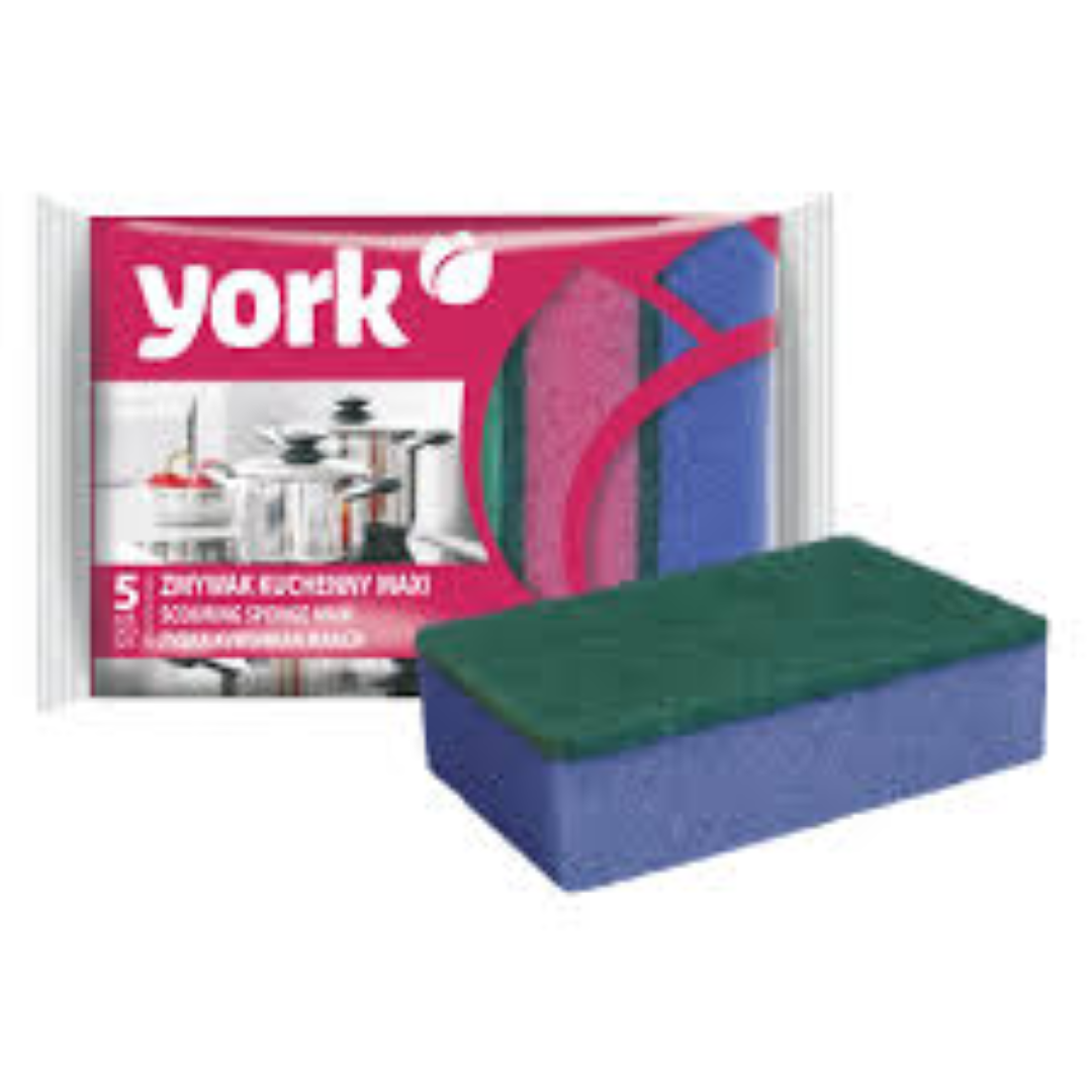 YORK MAXI SCOURING SPONGE 5S 030040